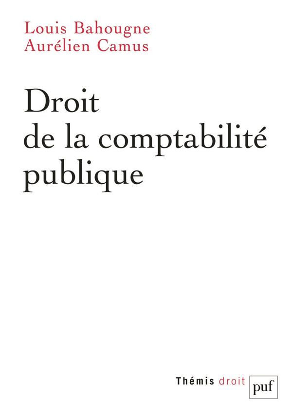 DROIT DE LA COMPTABILITE PUBLIQUE