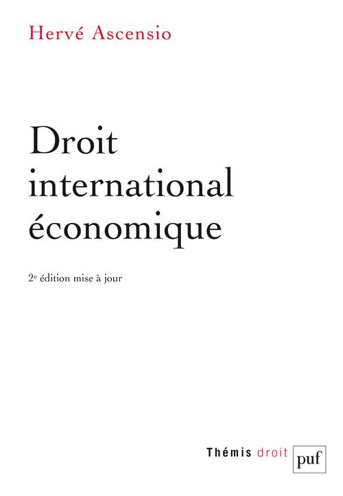 DROIT INTERNATIONAL ECONOMIQUE