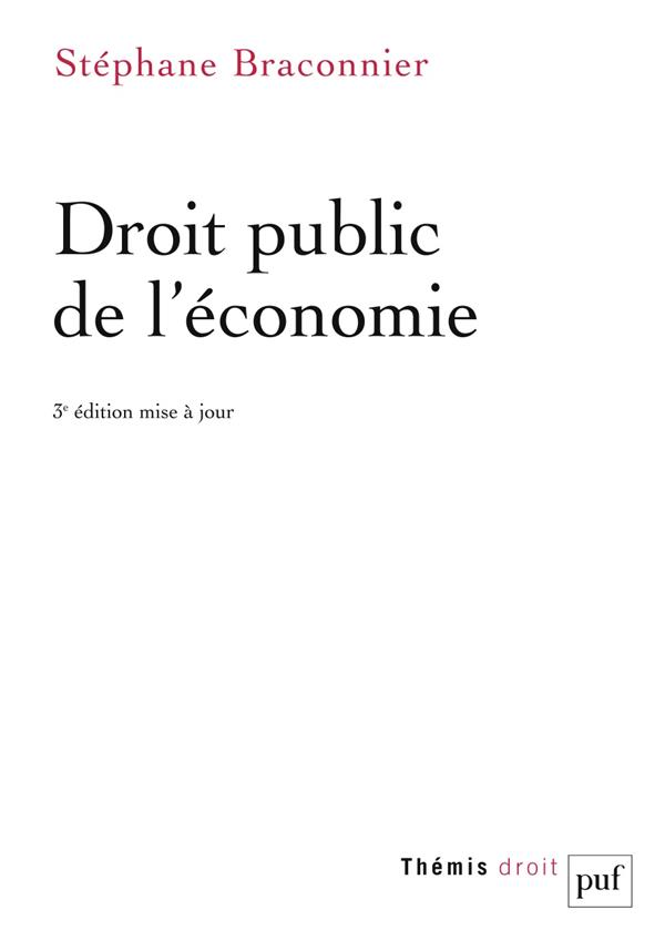 DROIT PUBLIC DE L'ECONOMIE
