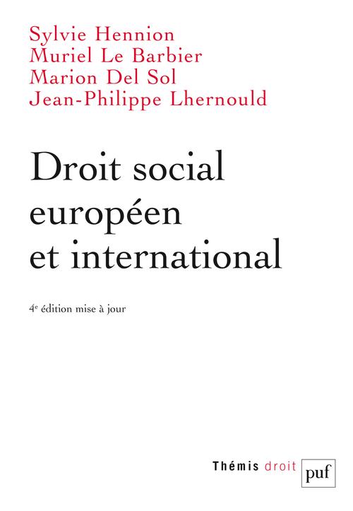 DROIT SOCIAL EUROPEEN ET INTERNATIONAL