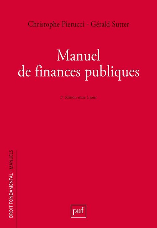 MANUEL DE FINANCES PUBLIQUES