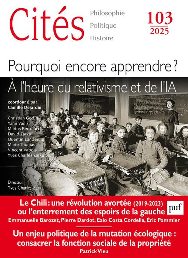 CITES 2025, N.103 - POURQUOI ENCORE APPRENDRE ?