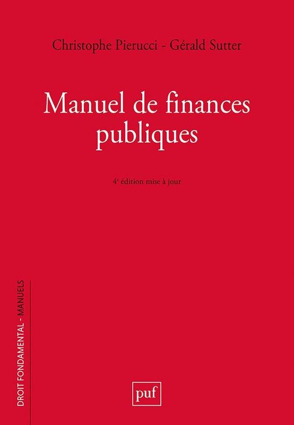 MANUEL DE FINANCES PUBLIQUES