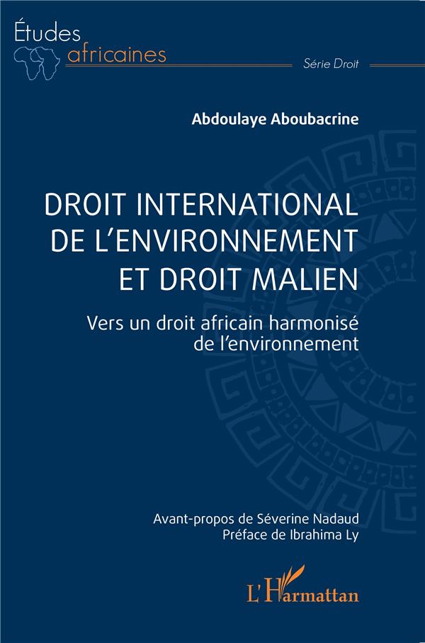 DROIT INTERNATIONAL DE L'ENVIRONNEMENT ET DROIT MALIEN - VERS UN DROIT AFRICAIN HARMONISE DE L ENVIR