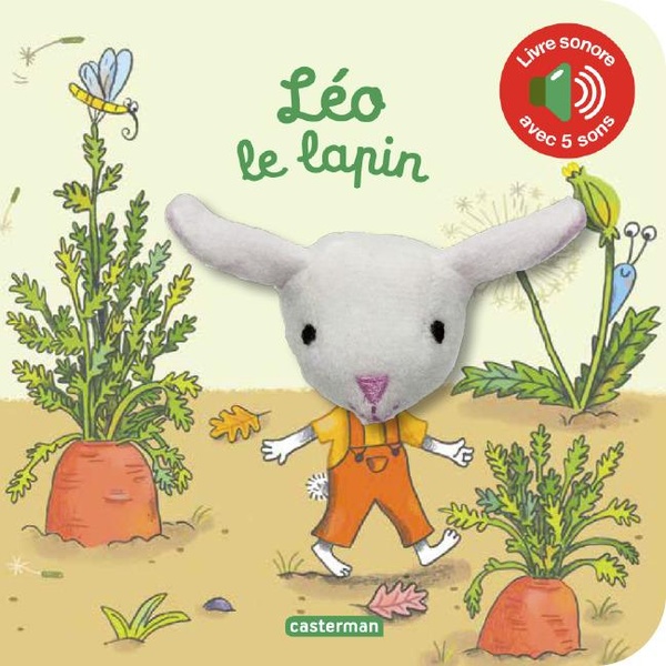MES LIVRES MARIONNETTES SONORES - LEO LE LAPIN - LIVRE SONORE A PARTIR DE 1 AN