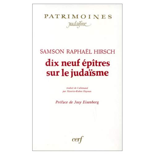 DIX NEUF EPITRES SUR LE JUDAISME