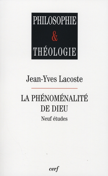 LA PHENOMENALITE DE DIEU