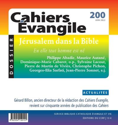 CAHIERS EVANGILE - N  200 JERUSALEM DANS LA BIBLE