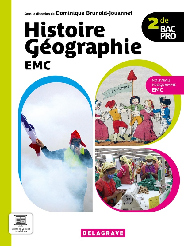 HISTOIRE GEOGRAPHIE EMC 2DE BAC PRO (2025) - MANUEL ELEVE
