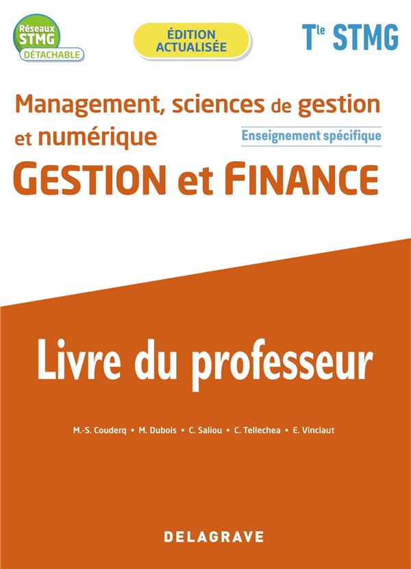 GESTION ET FINANCE TLE STMG (2022) - POCHETTE - LIVRE DU PROFESSEUR