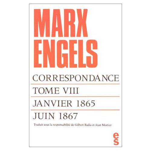 T08 - CORRESPONDANCE MARX ENGELS (1865-1867)