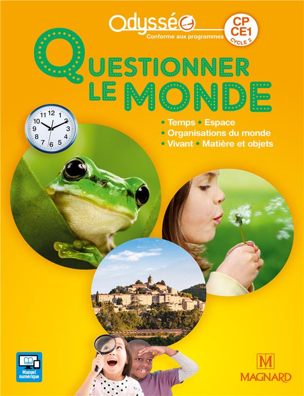 ODYSSEO QUESTIONNER LE MONDE CP-CE1 (2018) - MANUEL DE L'ELEVE
