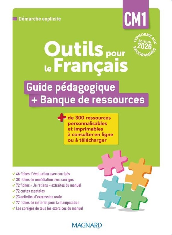 OUTILS POUR LE FRANCAIS CM1 (2026) - GUIDE PEDAGOGIQUE + BANQUE DE RESSOURCES