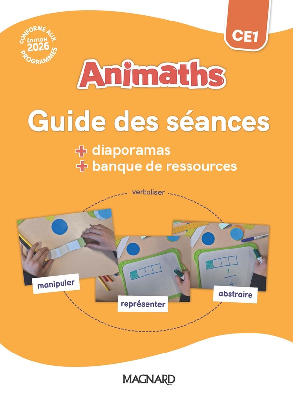 ANIMATHS CE1 (2026) - GUIDE PEDAGOGIQUE + BANQUE DE RESSOURCES