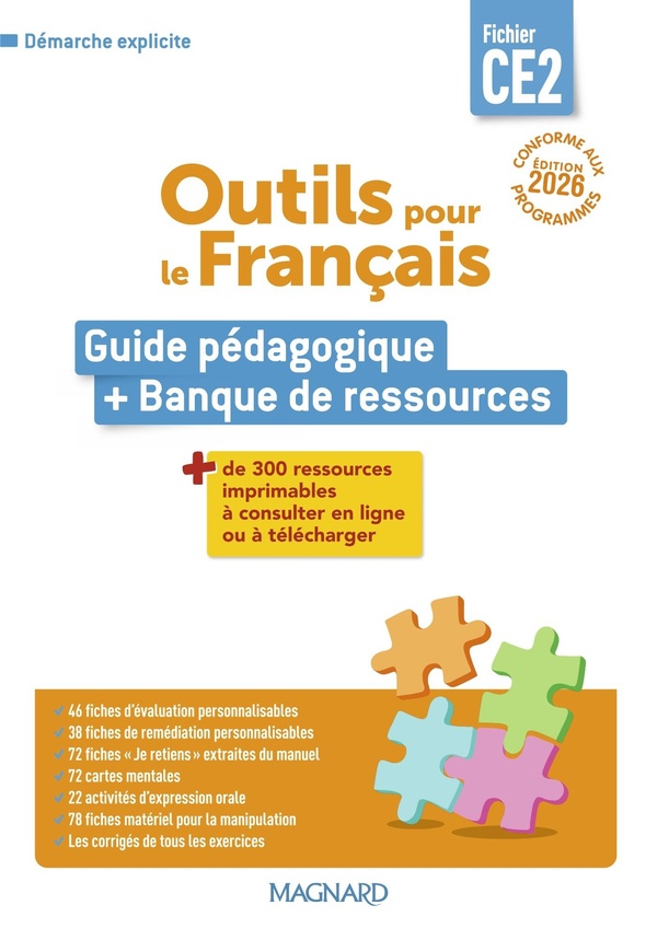 OUTILS POUR LE FRANCAIS CE2 (2026) - FICHIER - GUIDE PEDAGOGIQUE + BANQUE DE RESSOURCES