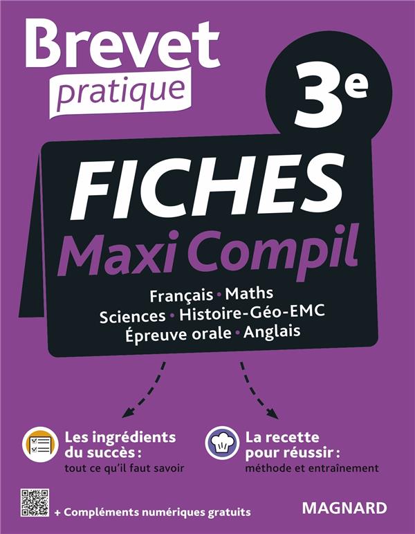 BREVET PRATIQUE MAXI-COMPIL DE FICHES LA TOTALE 3E BREVET 2024 - TOUTES LES DISCIPLINES DE L'EPREUVE