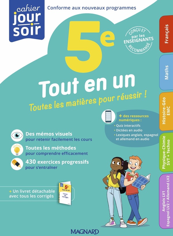 TOUT EN UN 5E - TOUTES LES MATIERES POUR REUSSIR SON ANNEE