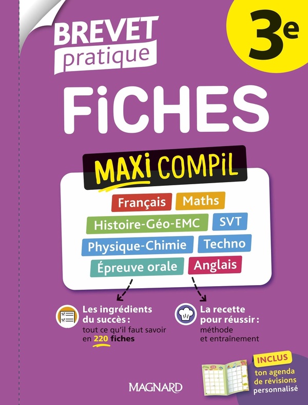 BREVET PRATIQUE 2026 - MAXI COMPIL DE FICHES 3E - 220 FICHES DETACHABLES POUR REUSSIR L'EPREUVE