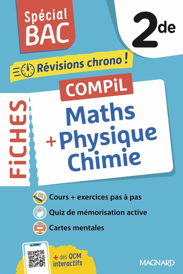 SPECIAL BAC 2026 - COMPIL DE FICHES MATHS - PHYSIQUE-CHIMIE 2DE - TOUT LE PROGRAMME EN 100 FICHES, M