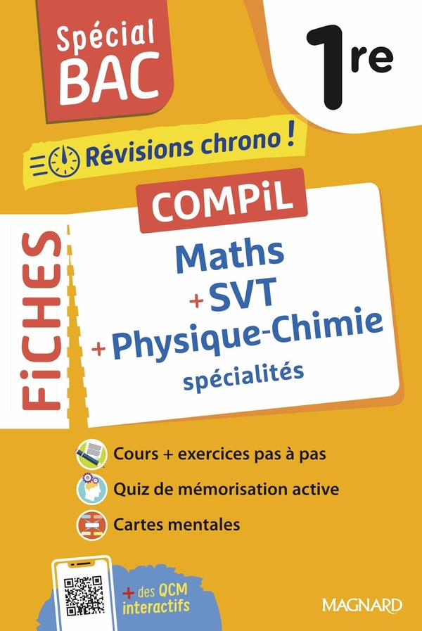 SPECIAL BAC 2026 - COMPIL DE FICHES MATHS - PHYSIQUE-CHIMIE - SVT 1RE - TOUT LE PROGRAMME DES 3 SPEC