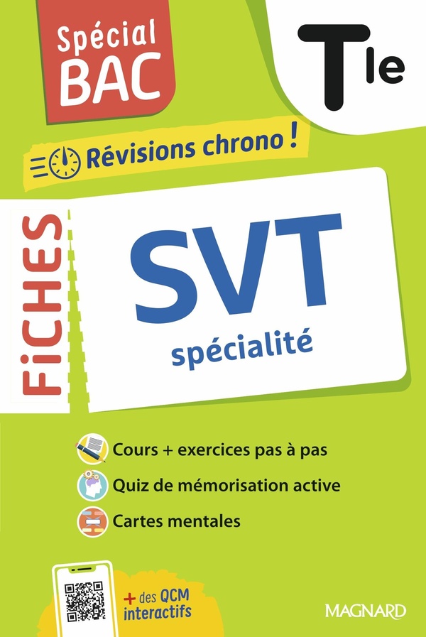 SPECIAL BAC 2026 - FICHES SVT TLE - TOUT LE PROGRAMME EN 59 FICHES, COURS ULTRA-VISUELS, SCHEMAS-BIL