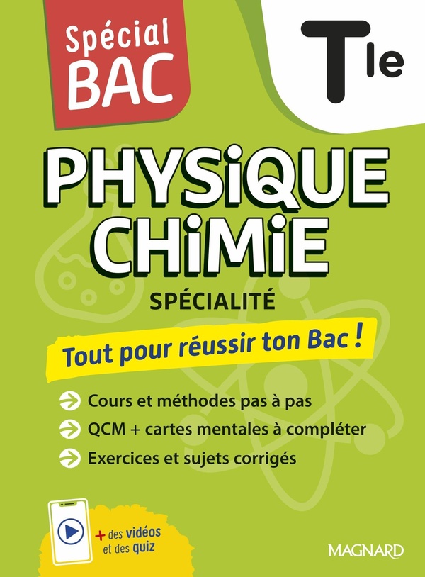 SPECIAL BAC 2026 - PHYSIQUE-CHIMIE TLE - COURS COMPLET, METHODE, EXERCICES ET SUJETS POUR REUSSIR L'