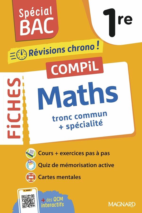 SPECIAL BAC 2026 - COMPIL DE FICHES MATHS TRONC COMMUN + SPECIALITE 1RE - TOUT LE PROGRAMME DE MATHS