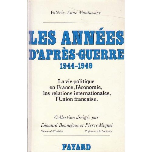 LES ANNEES D'APRES-GUERRE