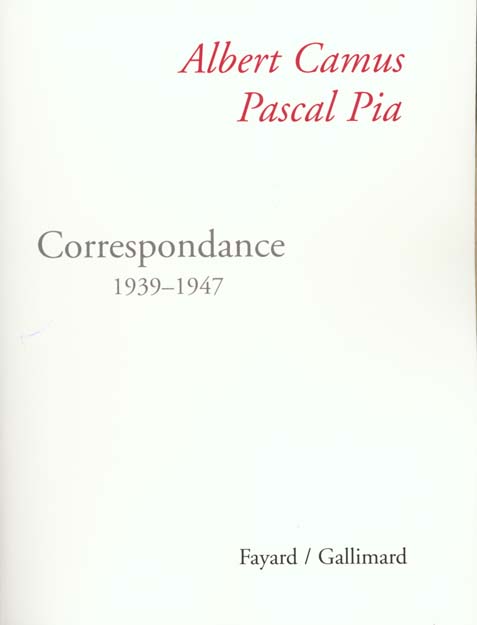 CORRESPONDANCE 1939-1947
