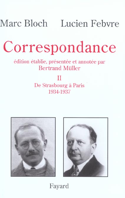 CORRESPONDANCE, TOME 2 - DE STRASBOURG A PARIS (1934-1937)