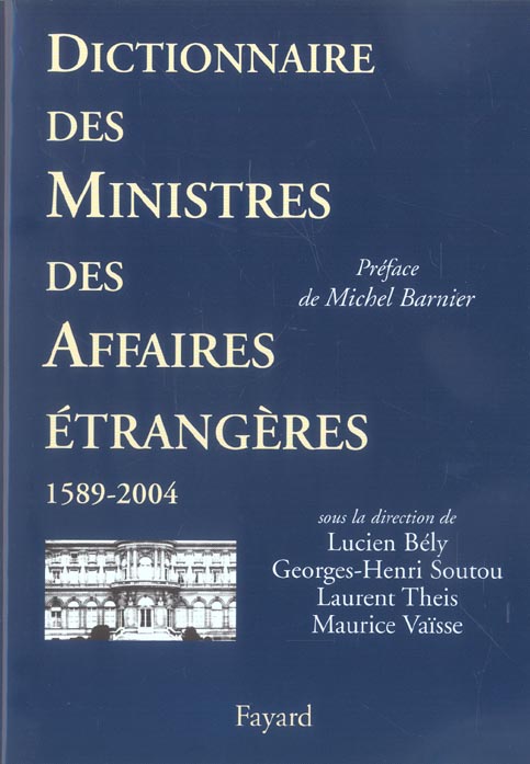 DICTIONNAIRE DES MINISTRES DES AFFAIRES ETRANGERES