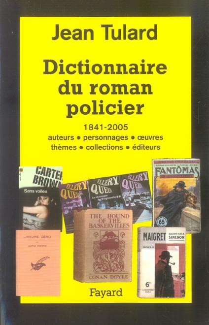 DICTIONNAIRE D'UN ROMAN POLICIER