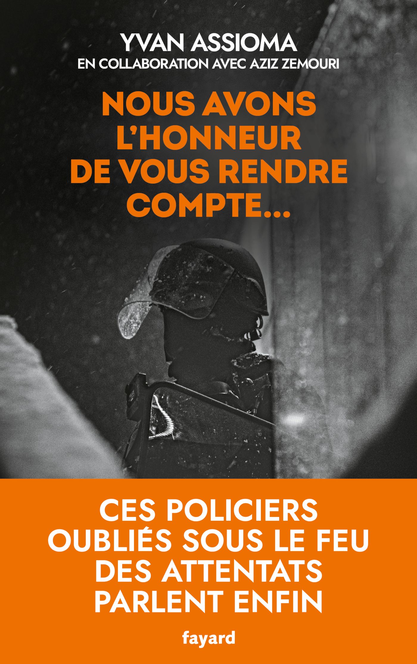 NOUS AVONS L'HONNEUR DE VOUS RENDRE COMPTE...