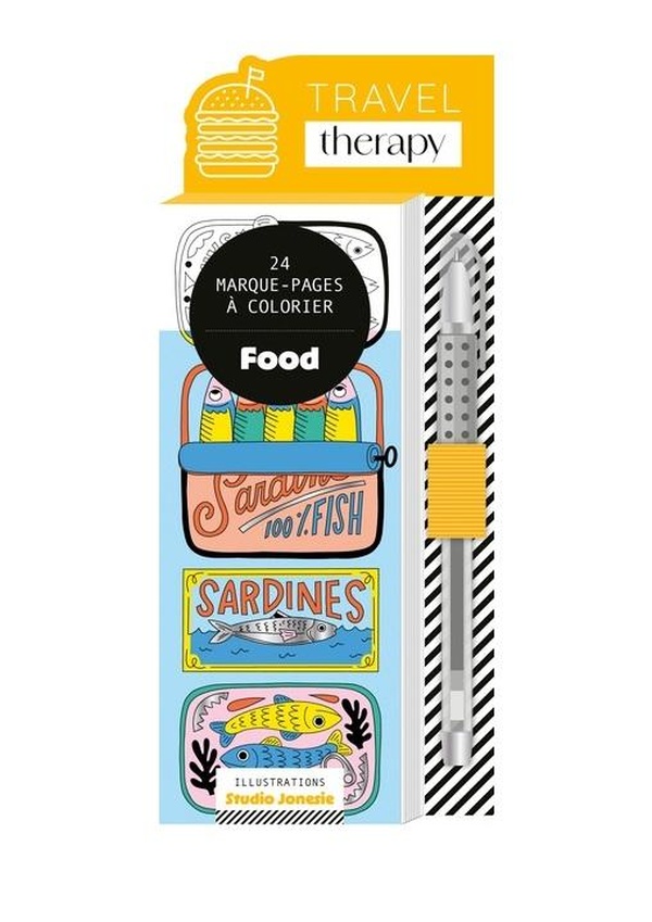 MARQUE-PAGES FOOD (+ STYLO GEL ARGENT)