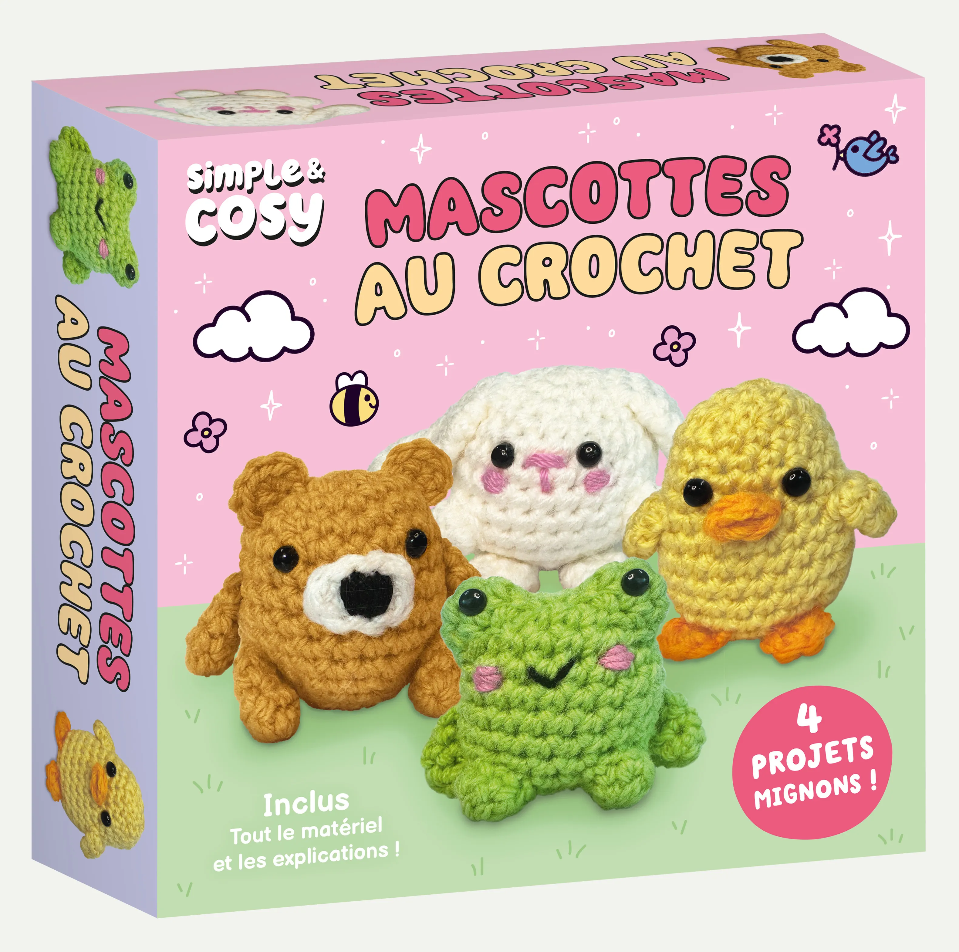 SIMPLE ET COSY - MASCOTTES AU CROCHET - 4 PROJETS MIGNONS