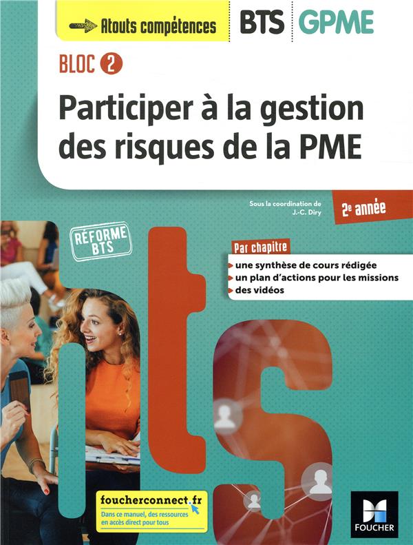 BLOC 2 PARTICIPER A LA GESTION DES RISQUES DE LA PME BTS GPME 2E ANNEE - ED. 2019 MANUEL ELEVE