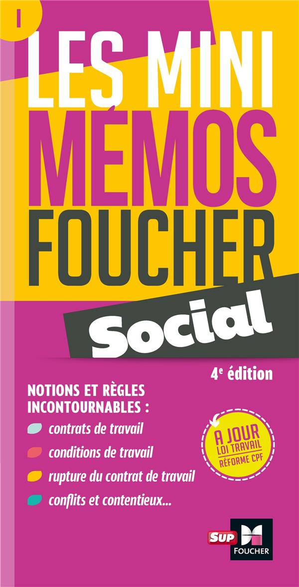 LES MINI MEMOS FOUCHER -  SOCIAL - 4E EDITION - REVISION