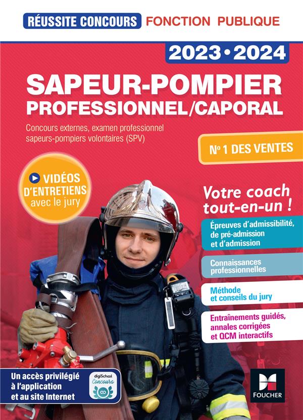 REUSSITE CONCOURS SAPEUR-POMPIER PROFESSIONNEL/CAPORAL - 2023-2024 - PREPARATION COMPLETE