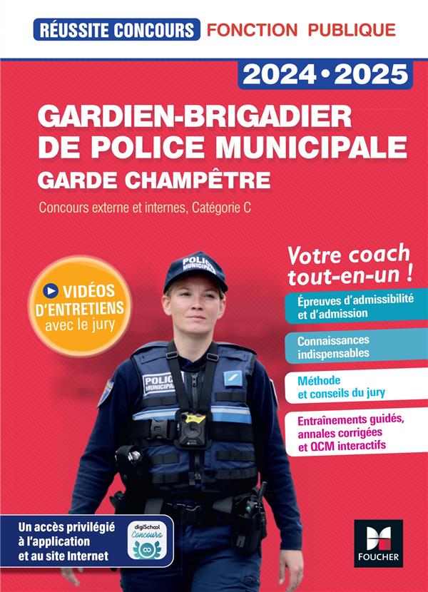 REUSSITE CONCOURS - GARDIEN-BRIGADIER DE POLICE MUNICIPALE - PREPARATION COMPLETE 2023-2024