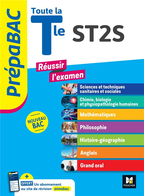 PREPABAC - TOUTE LA TERMINALE ST2S - CONTROLE CONTINU ET EPREUVES FINALES - REVISION