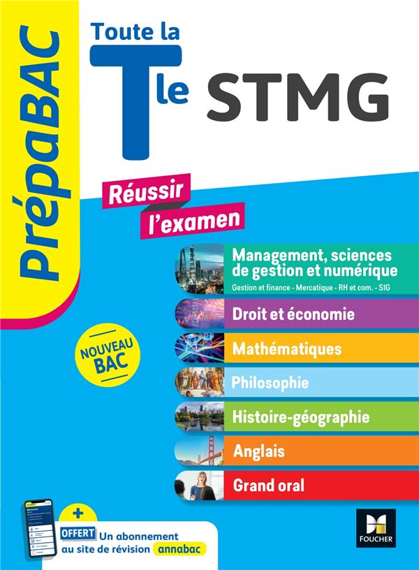 PREPABAC - TOUTE LA TERMINALE STMG - CONTROLE CONTINU ET EPREUVES FINALES - REVISION