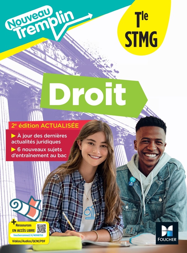 NOUVEAU TREMPLIN - DROIT - TLE STMG - ED. 2026 - LIVRE ELEVE