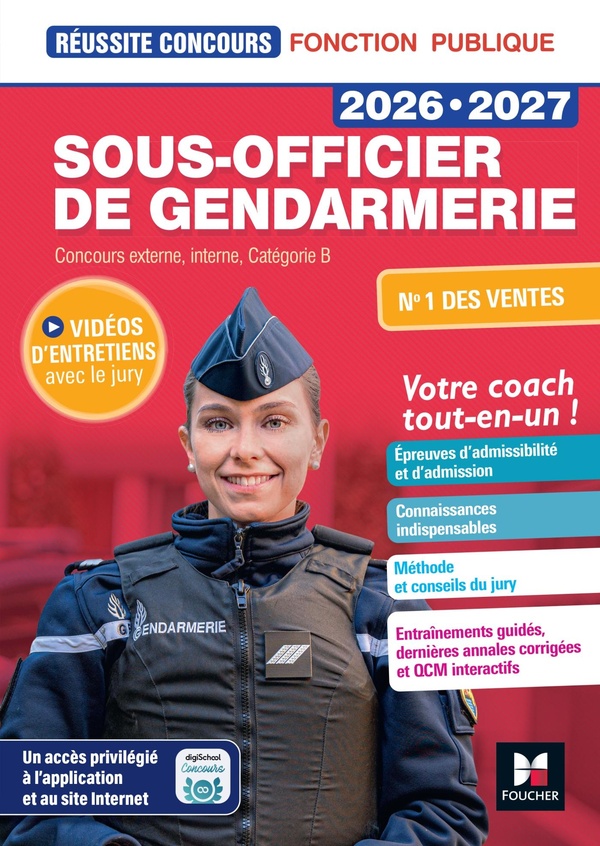 REUSSITE CONCOURS - SOUS-OFFICIER DE GENDARMERIE - 2026-2027- PREPARATION COMPLETE