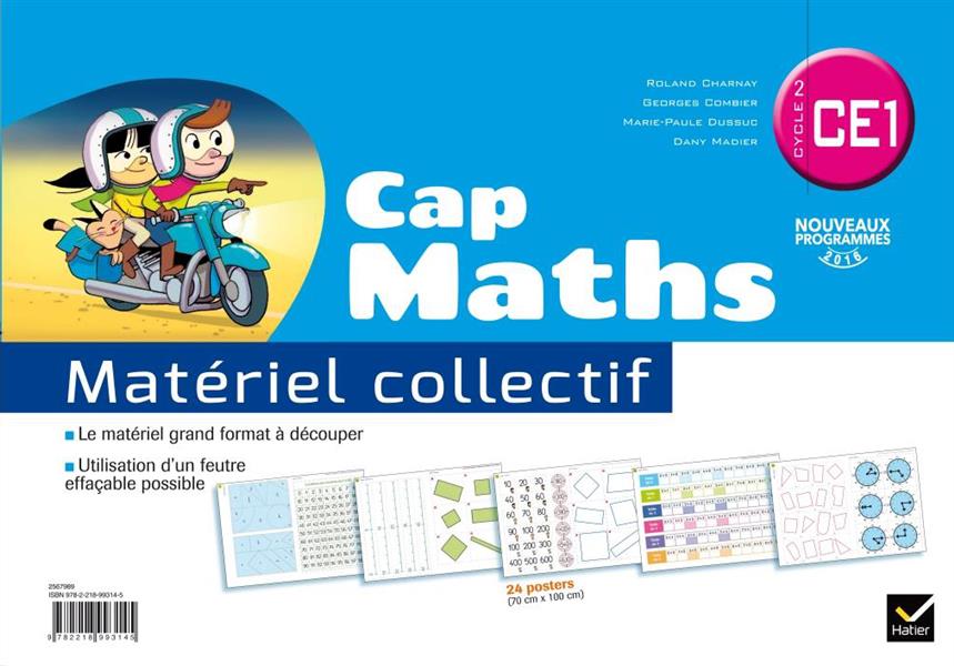 CAP MATHS CE1 ED. 2016 - MATERIEL COLLECTIF