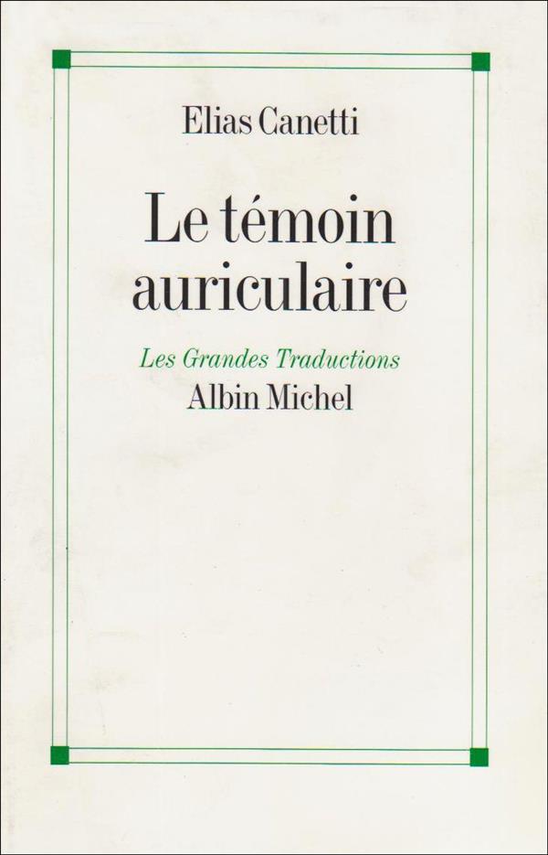 LE TEMOIN AURICULAIRE - CINQUANTE CARACTERES