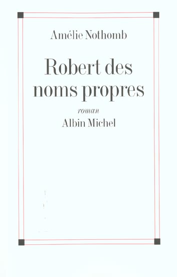 ROBERT DES NOMS PROPRES