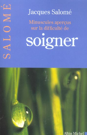 MINUSCULES APERCUS SUR LA DIFFICULTE DE SOIGNER