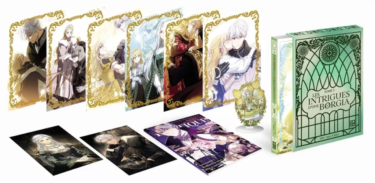 LES INTRIGUES D'UNE BORGIA - TOME 3 (COLLECTOR) - ETUI COLLECTOR AVEC BOOKLET ET CARTES POSTALES