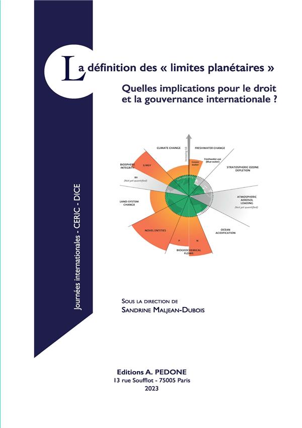 LA DEFINITION DES LIMITES PLANETAIRES - QUELLES IMPLICATIONS POUR LE DROIT ET LA GOUVERNANCE INTERNA