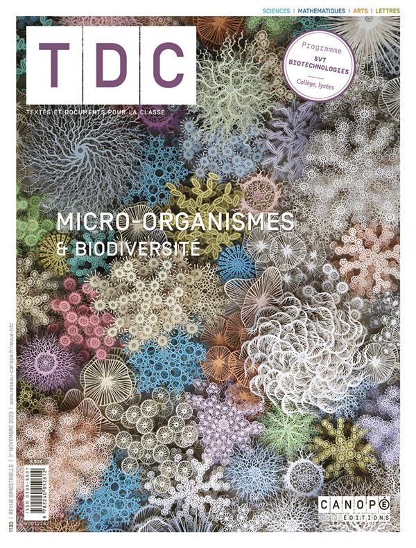 MICRO-ORGANISMES & BIODIVERSITE - TDC 1130 - SCIENCES DE LA VIE ET DE LA TERRE